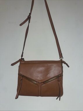 Classic Brown Leather Crossbody Bag
